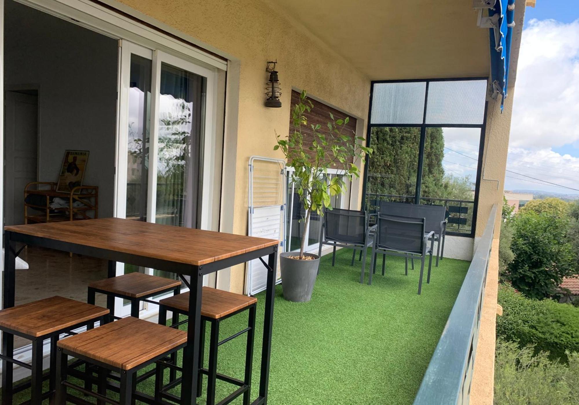 Vence T3 Vue Mer Grande Terrasse ภายนอก รูปภาพ